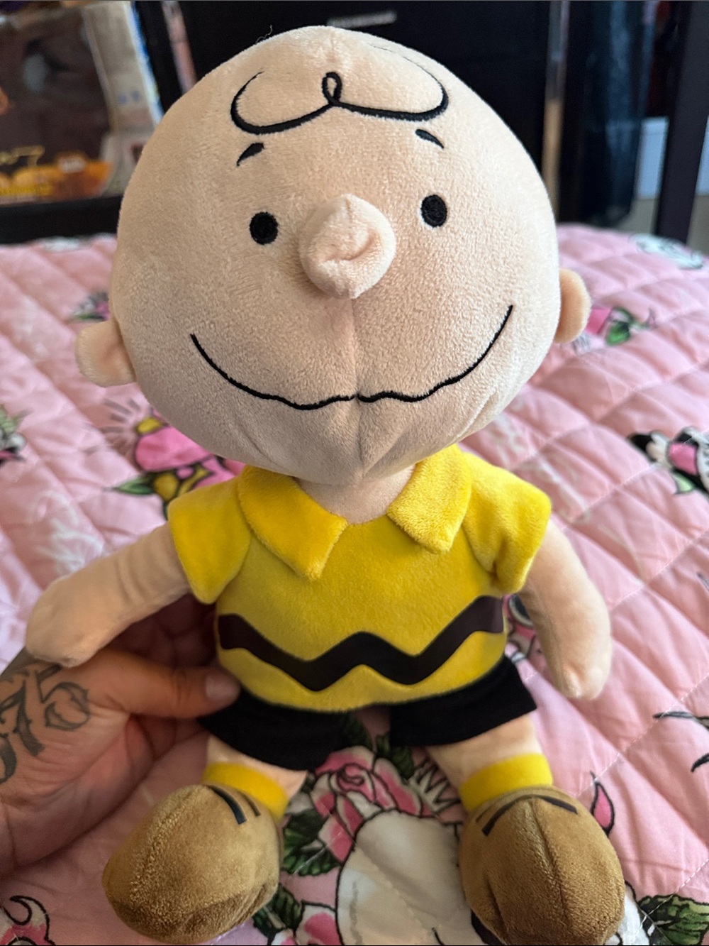 Yellow Charlie Brown Style Plush Peanuts-Inspired Stuffed Doll